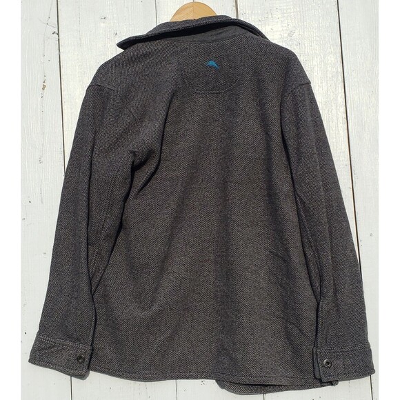 Tommy Bahama Jacket S Soft Heavier Weight Gray Button Up Long Sleeve PLEASE READ - Picture 9 of 9
